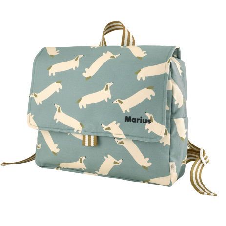 personalized children's preschool satchel with pretty patterns