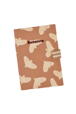 personalized baby health record book cover with patterns