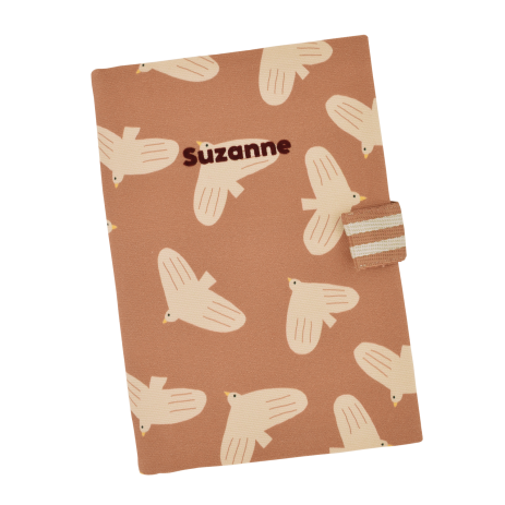 personalized baby health record book cover with patterns