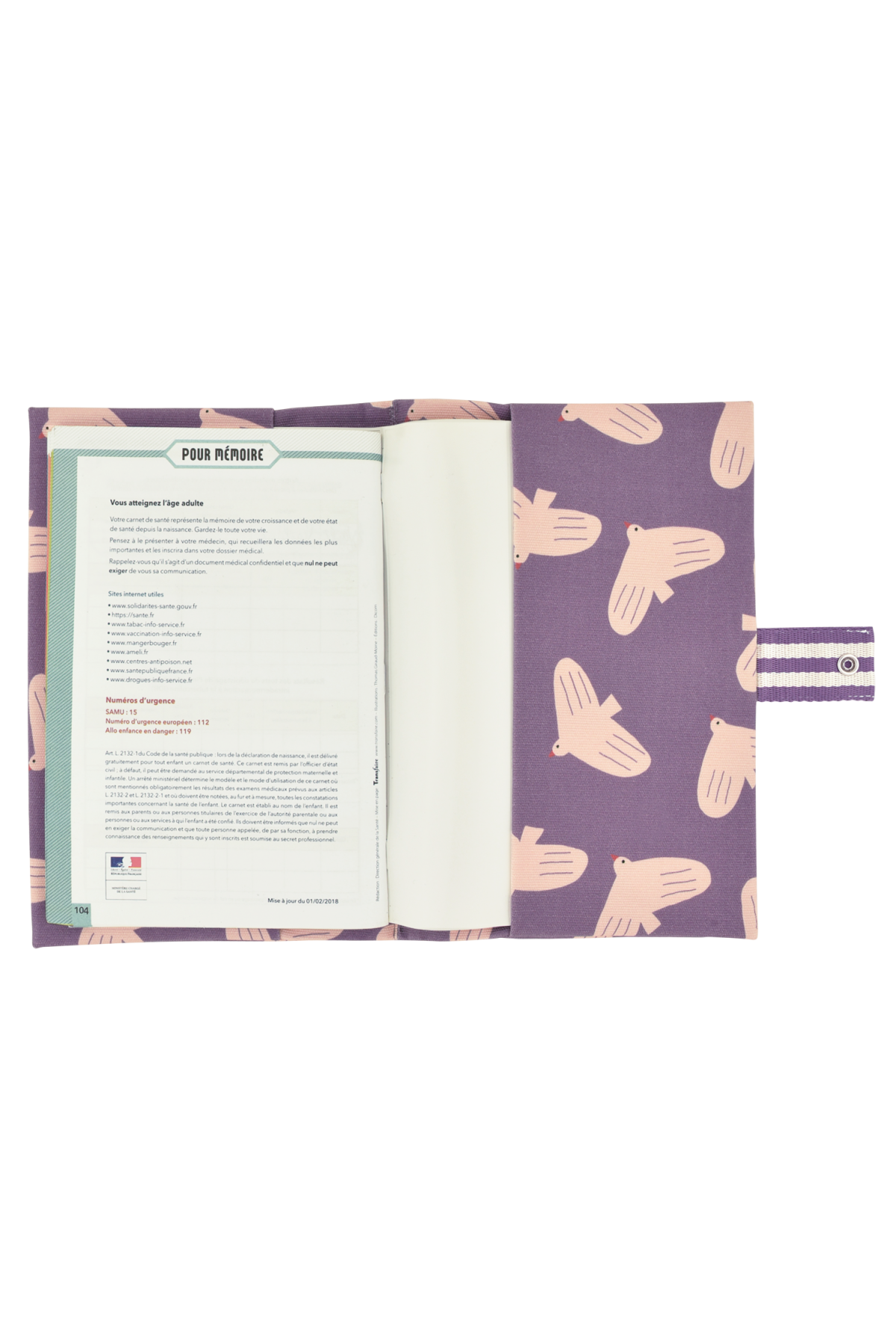 protège carnet de santé personnalisé bébé avec des motifs