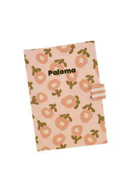 personalized baby health record book cover with patterns