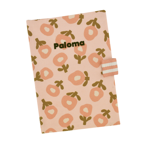 personalized baby health record book cover with patterns