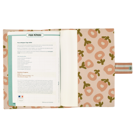 personalized baby health record book cover with patterns