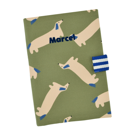 personalized baby health record book cover with patterns