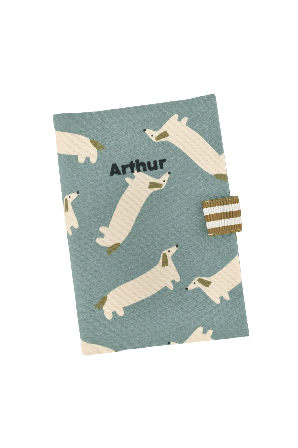 personalized baby health record book cover with patterns