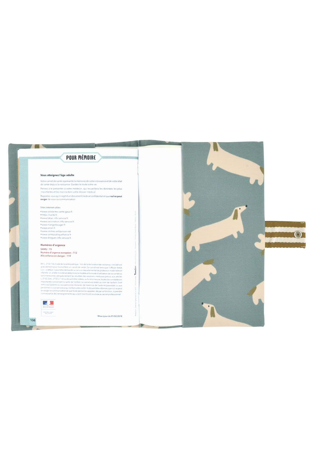 protège carnet de santé personnalisé bébé avec des motifs