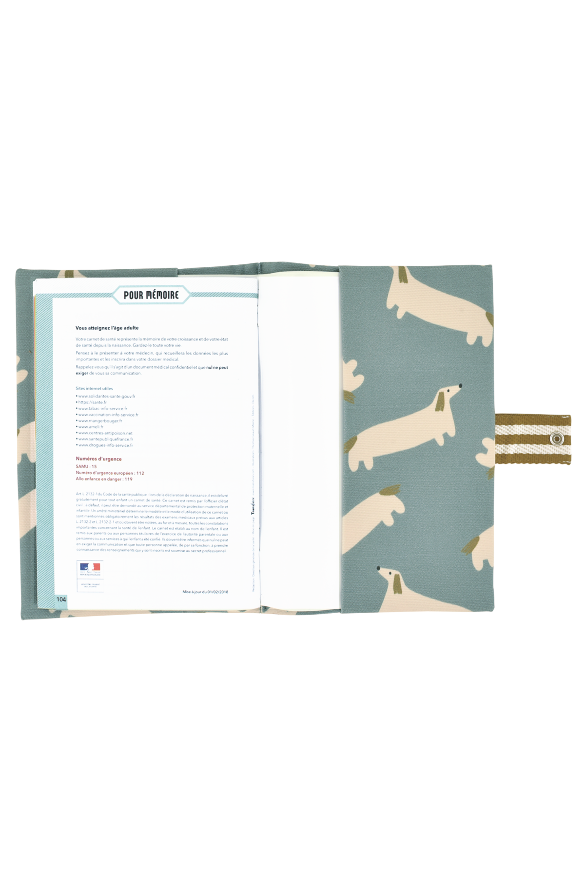 personalized baby health record book cover with patterns