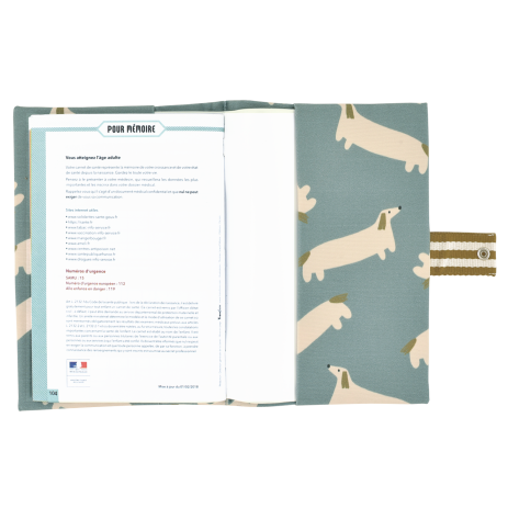 personalized baby health record book cover with patterns