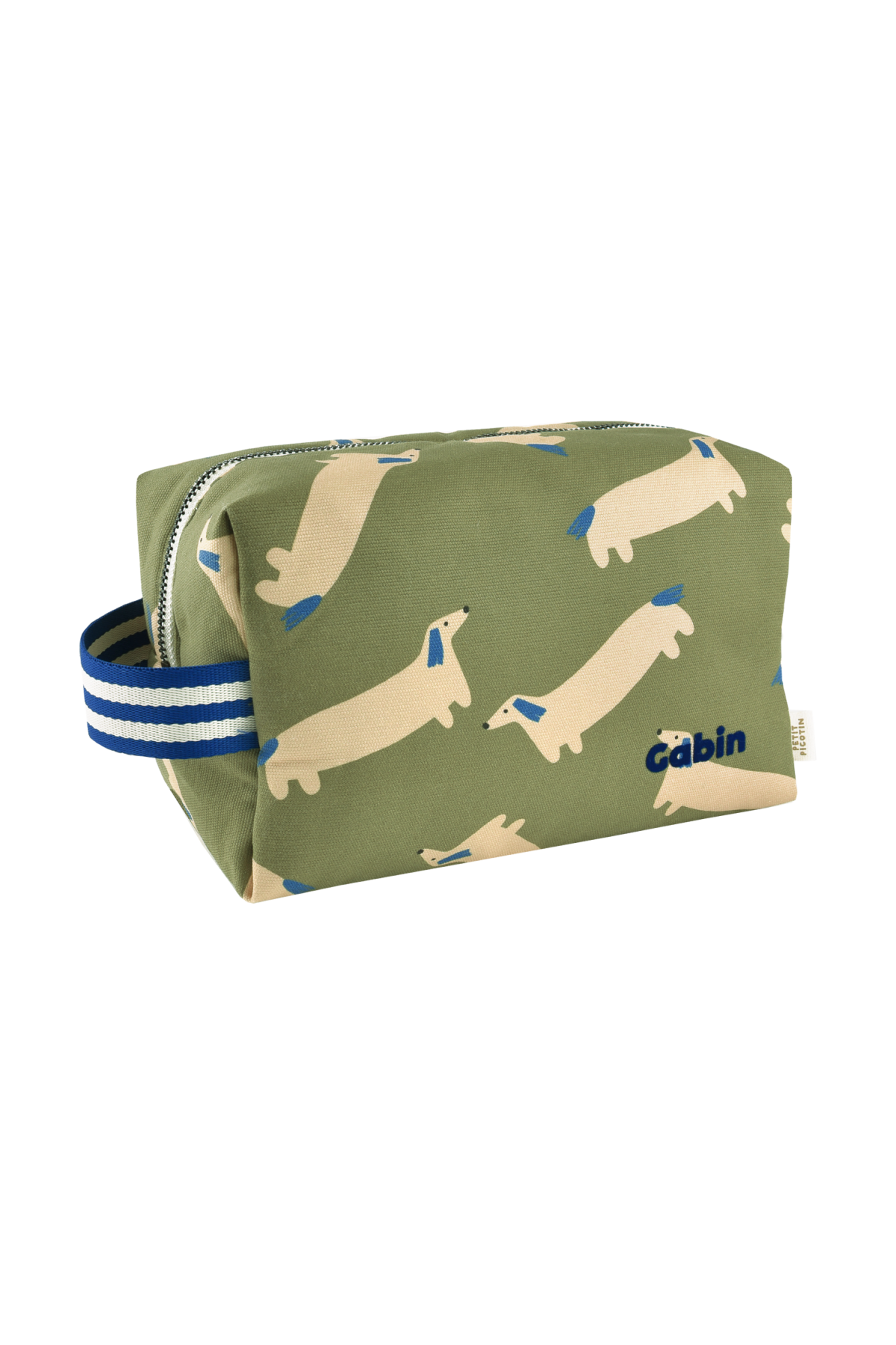 personalized children's toiletry bag with pretty patterns