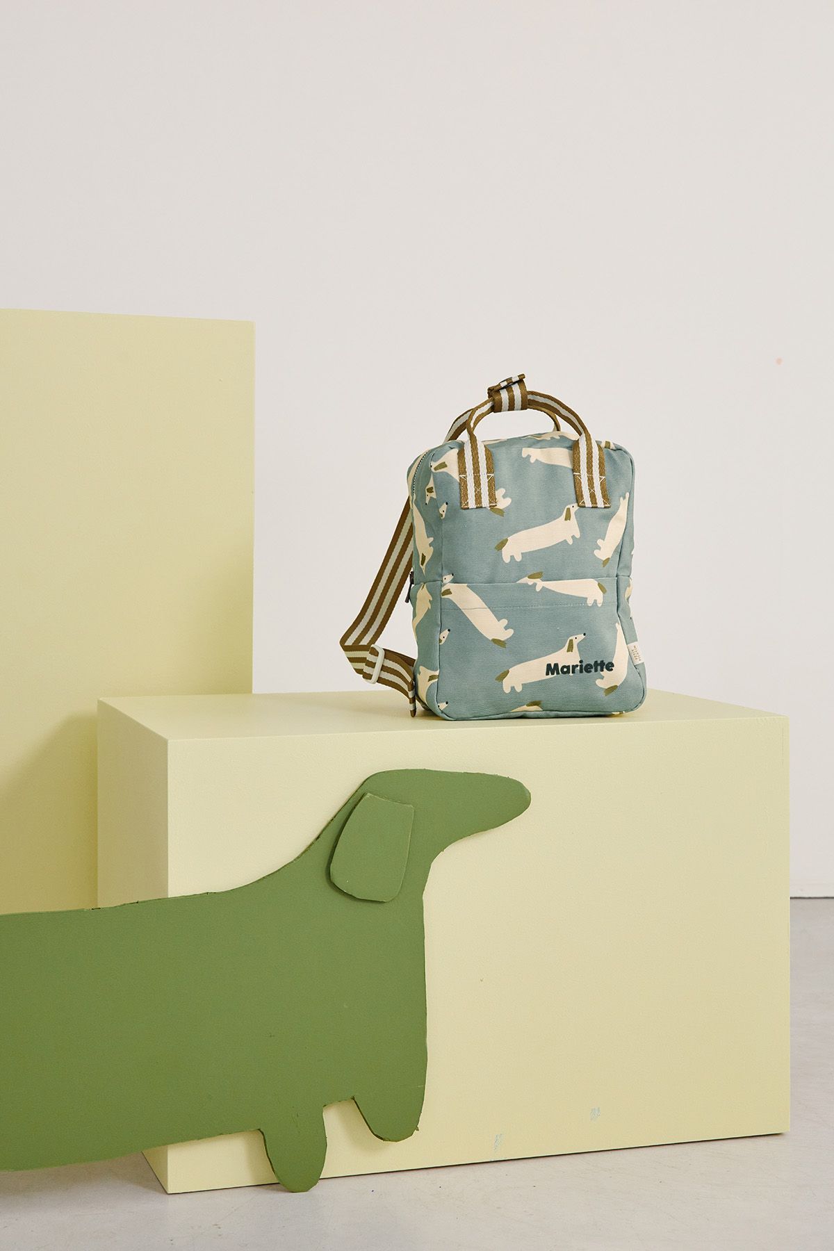 personalized children's backpack with pretty and graphic patterns