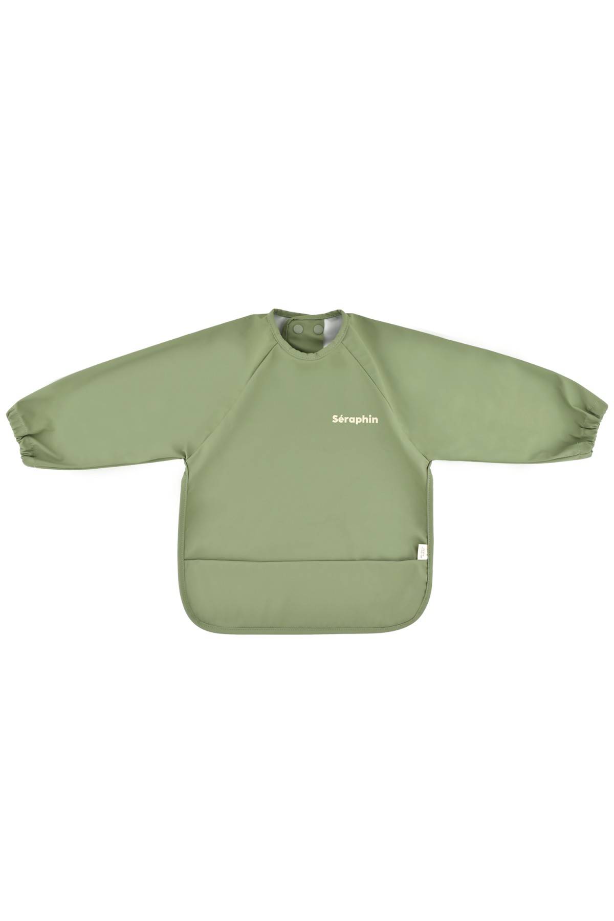 customizable coated sleeved bib for baby