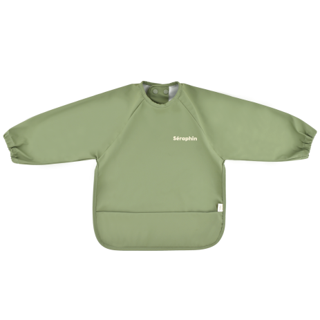 customizable coated sleeved bib for baby