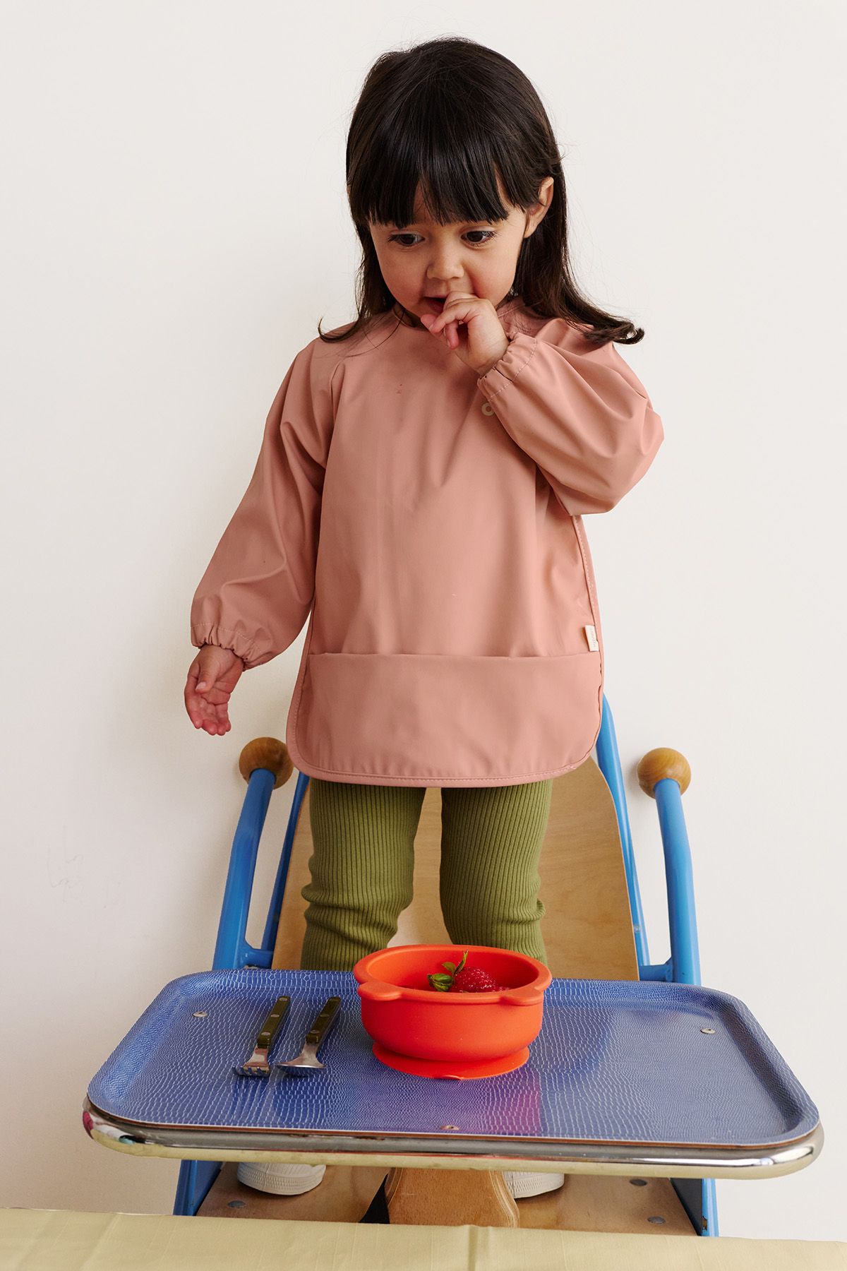 customizable coated sleeved bib for baby