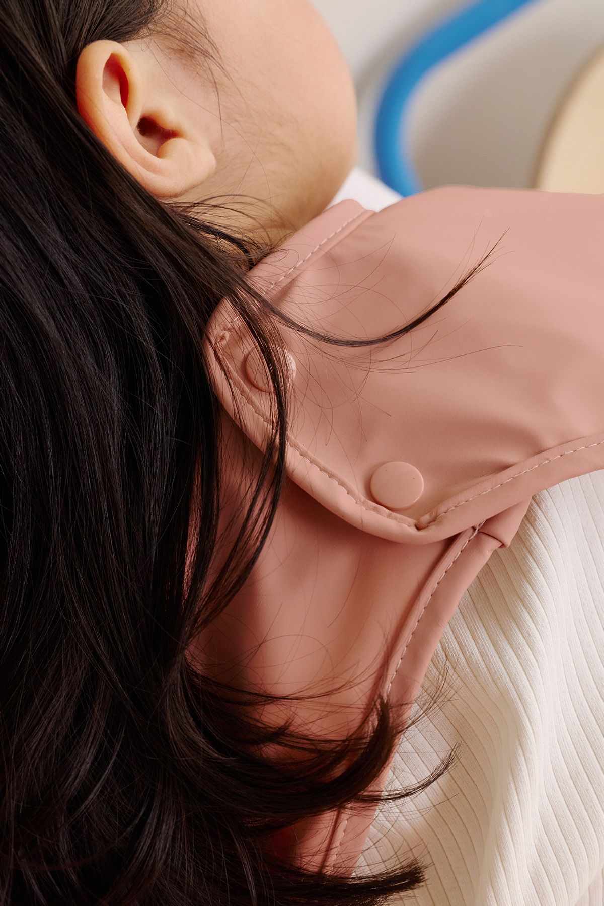 customizable coated sleeved bib for baby