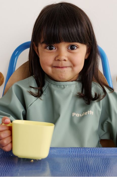 customizable coated sleeved bib for baby