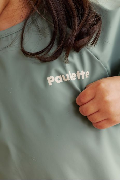 customizable coated sleeved bib for baby