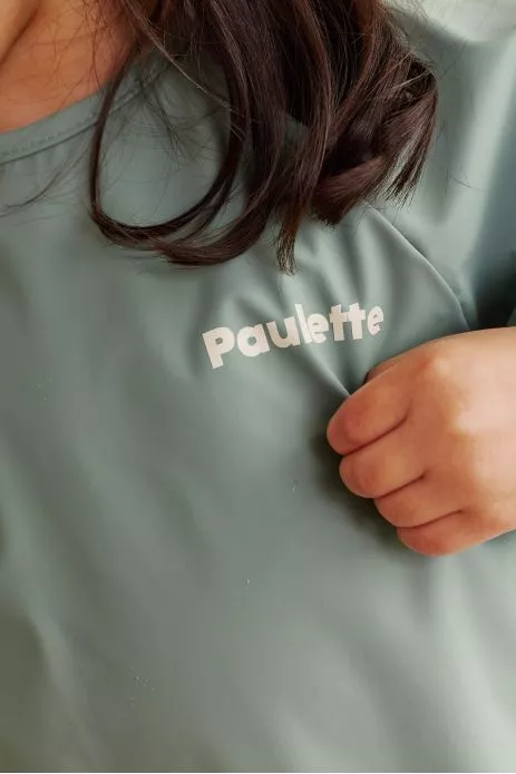 bavoir enduit à manches pour bébé personnalisable