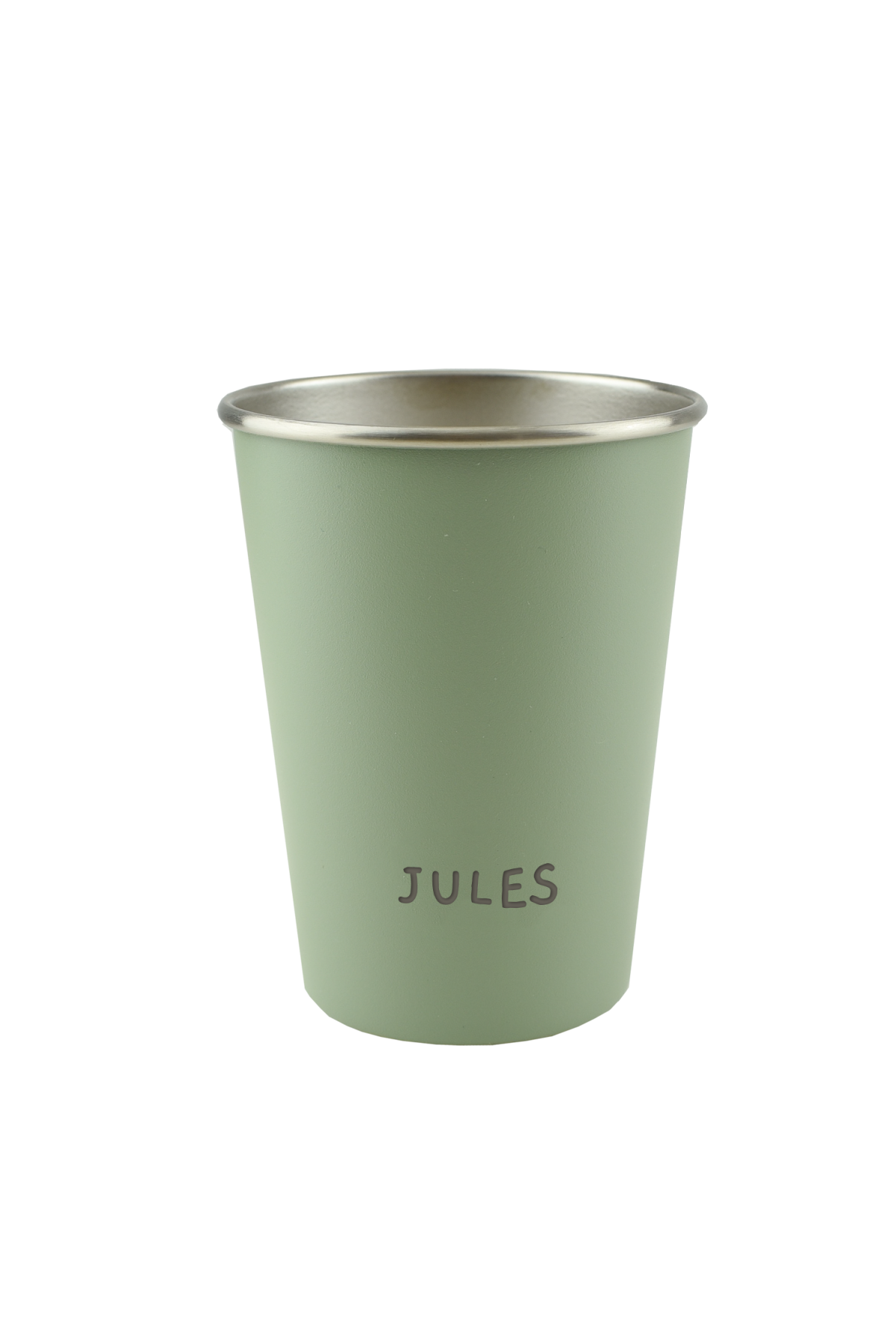 vaso infantil de acero inoxidable personalizable