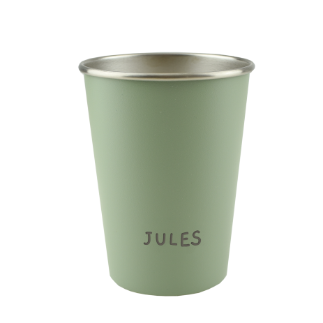 vaso infantil de acero inoxidable personalizable