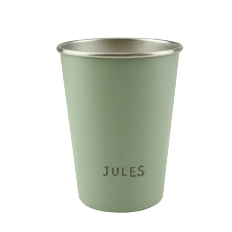 personalisable stainless steel children's cup