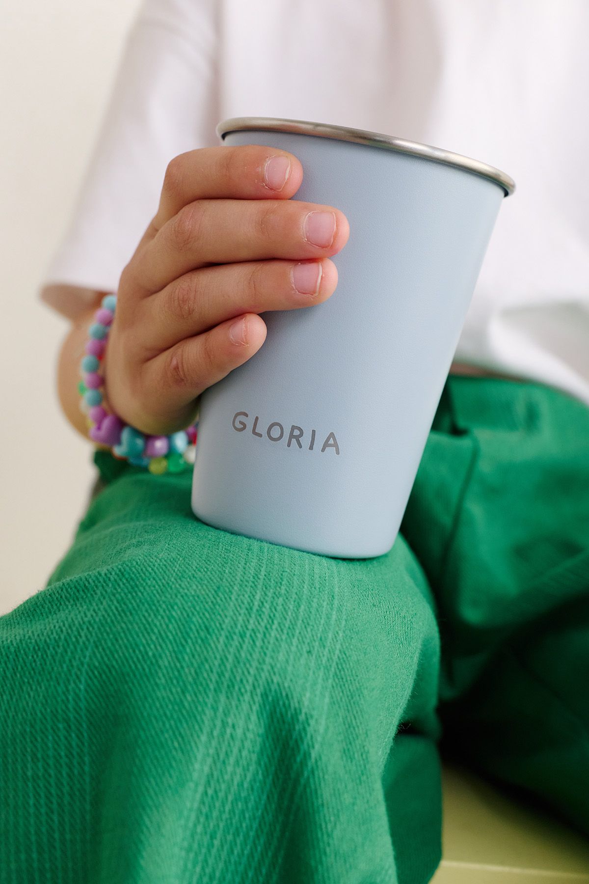 vaso infantil de acero inoxidable personalizable