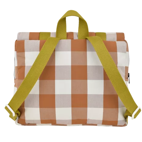 cartable maternelle enfant en coton à carreaux et personnalisable