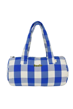 bolsa bowling infantil de algodón a cuadros personalizable