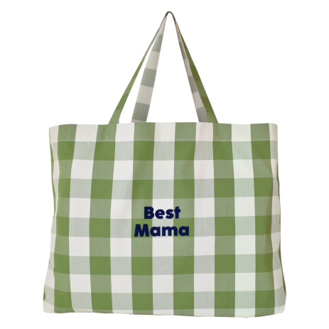 gran bolsa tote personalizable a cuadros