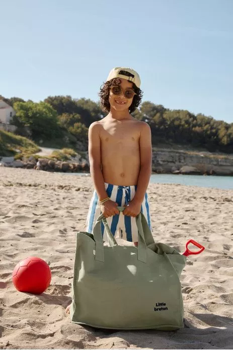 grand cabas en coton personnalisé enfant parent