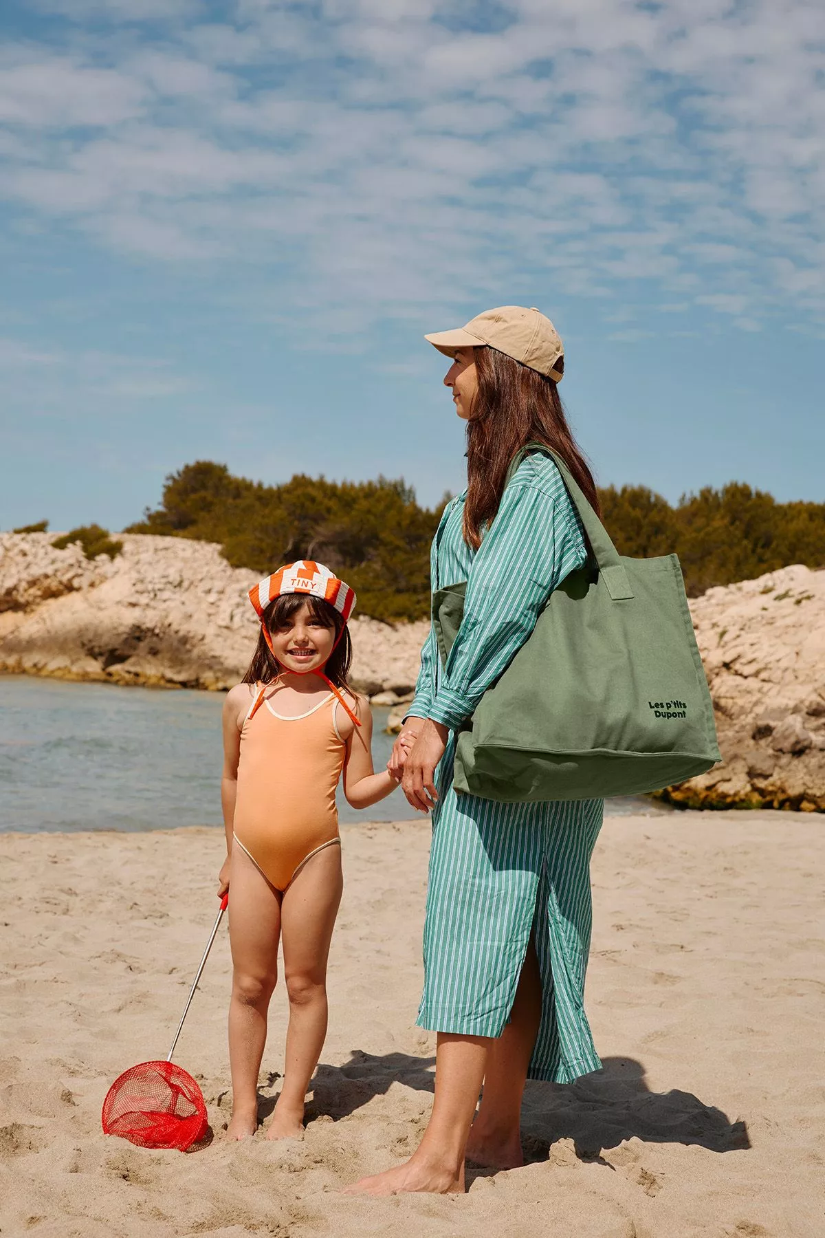 gran bolsa tote de algodón personalizada niño adulto