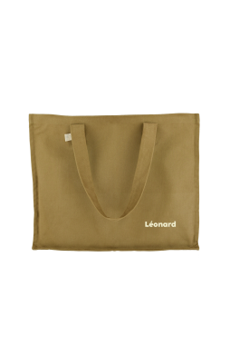personalized large cotton tote bag child parent