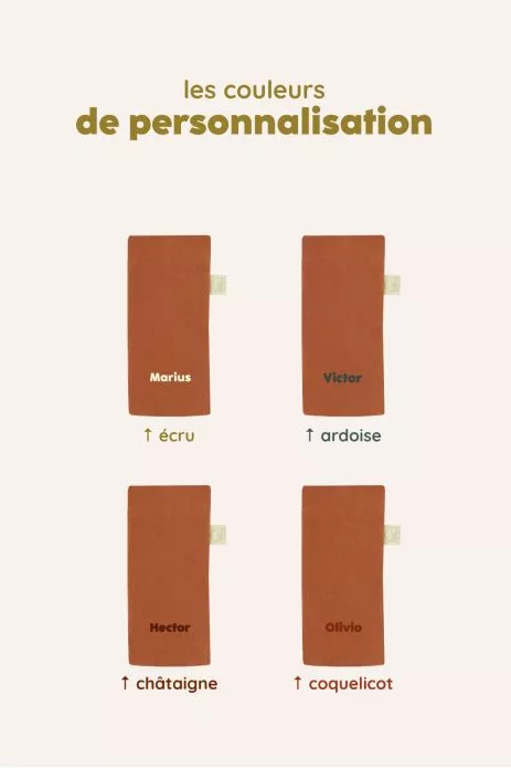 joli étui à lunettes personnalisé pour enfant et adulte