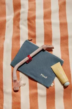 bolsa grande con cremallera de algodón personalizable