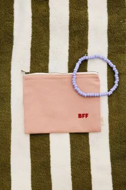 pequeña bolsita lisa con cremallera para personalizar