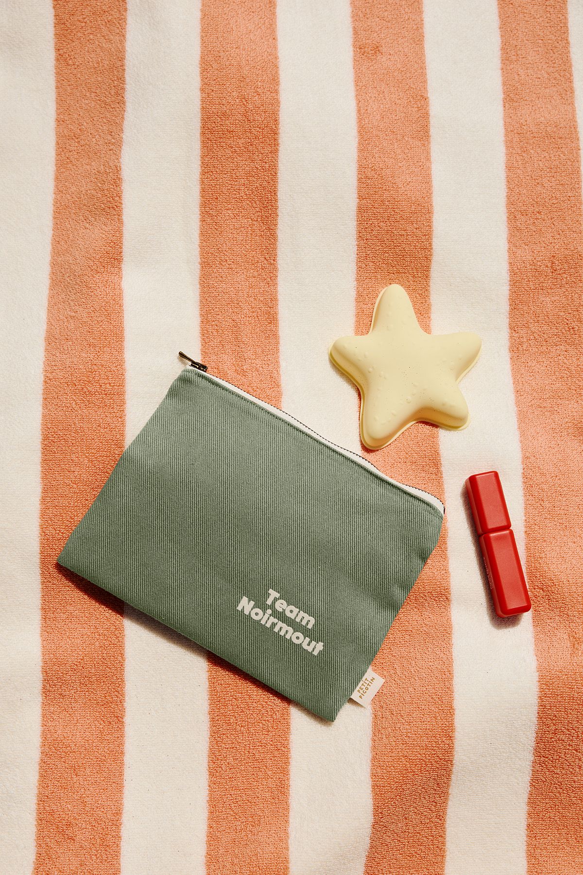 petite pochette unie avec zip à personnaliser