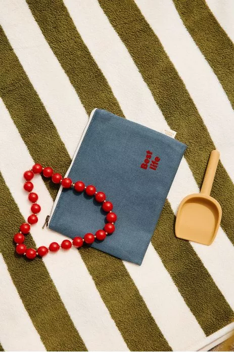 petite pochette unie avec zip à personnaliser