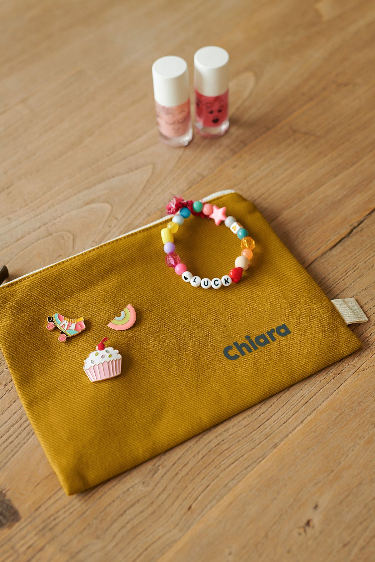 pequeña bolsita lisa con cremallera para personalizar