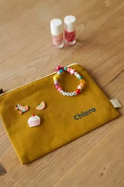 pequeña bolsita lisa con cremallera para personalizar