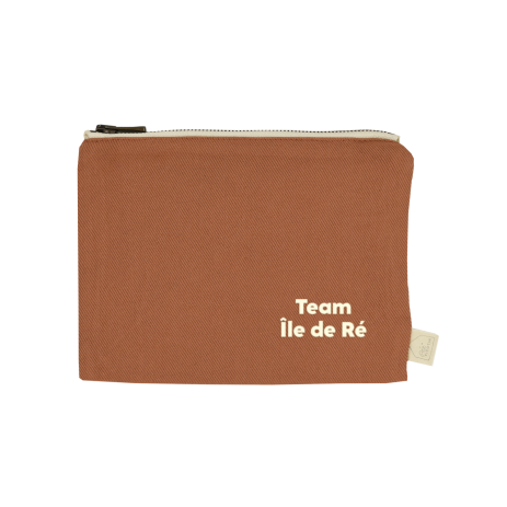 petite pochette unie avec zip à personnaliser