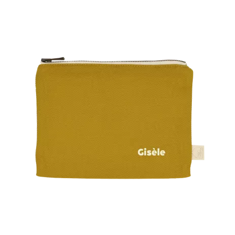 petite pochette unie avec zip à personnaliser