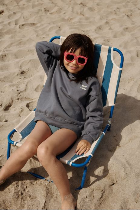 bonita sudadera infantil de algodón mixto liso personalizable