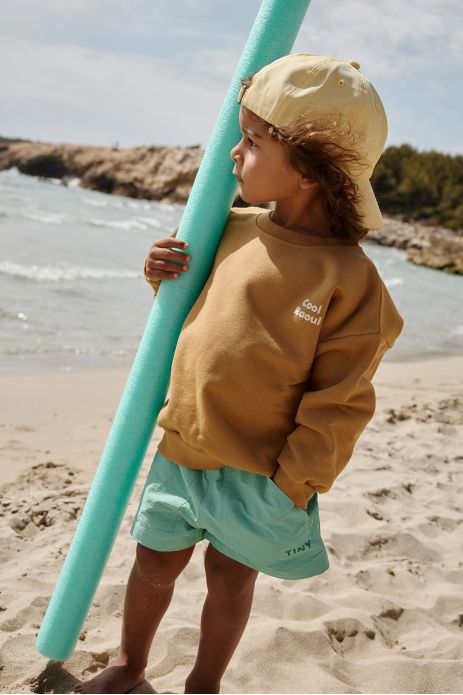 bonita sudadera infantil de algodón mixto liso personalizable