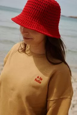 bonita sudadera lisa personalizable de algodón para mujer