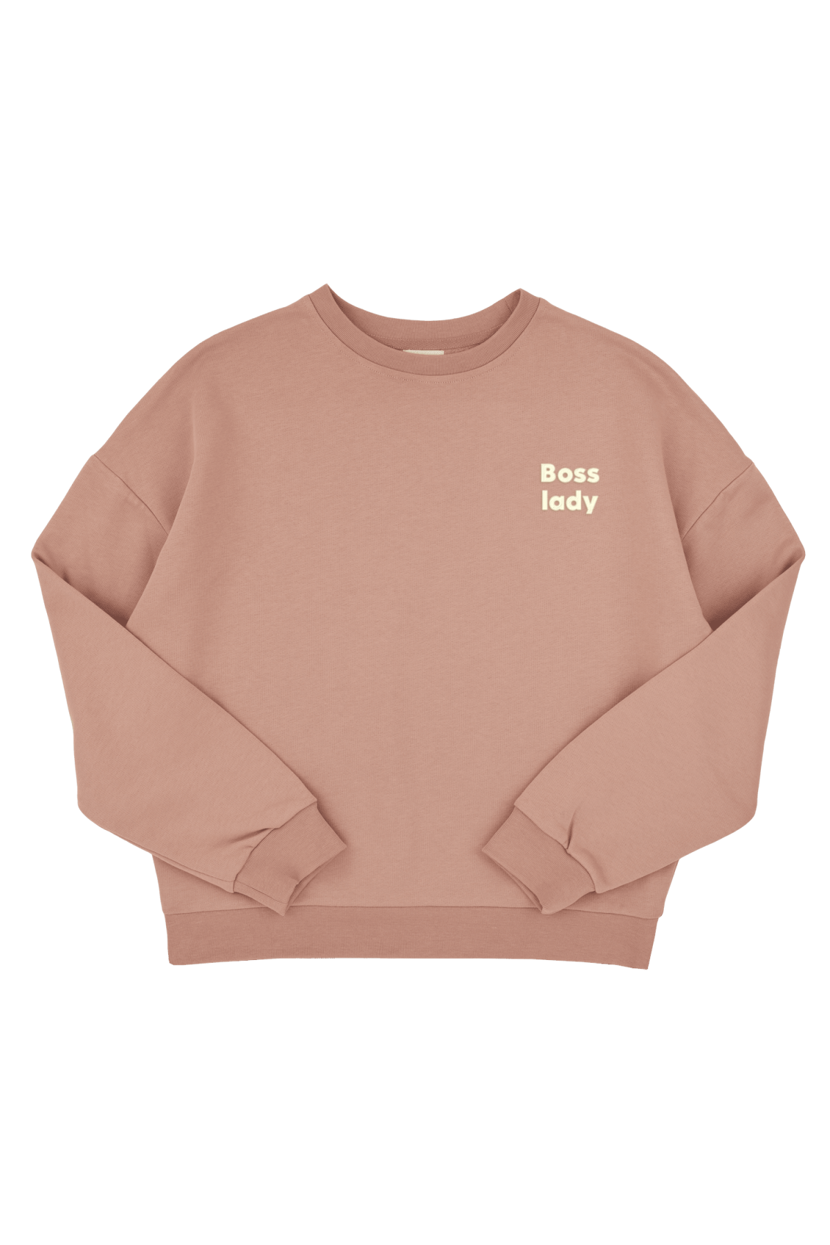Bonita sudadera lisa de algodón personalizable para mujer