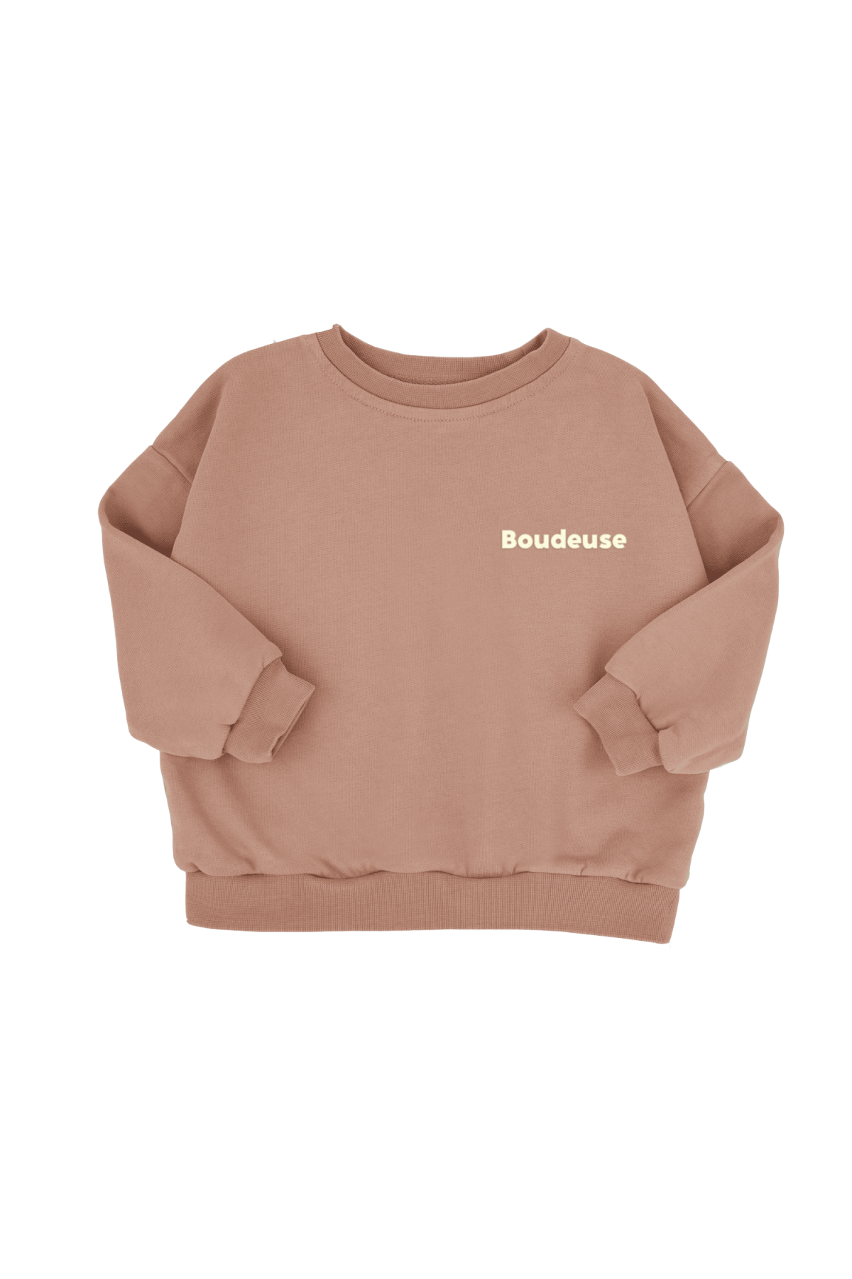 lovely plain personalizable mixed cotton children's sweatshirt