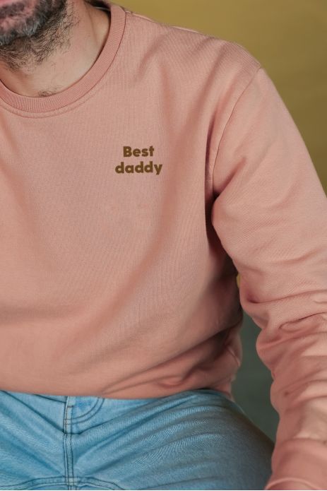 lovely personalizable men's cotton sweatshirt