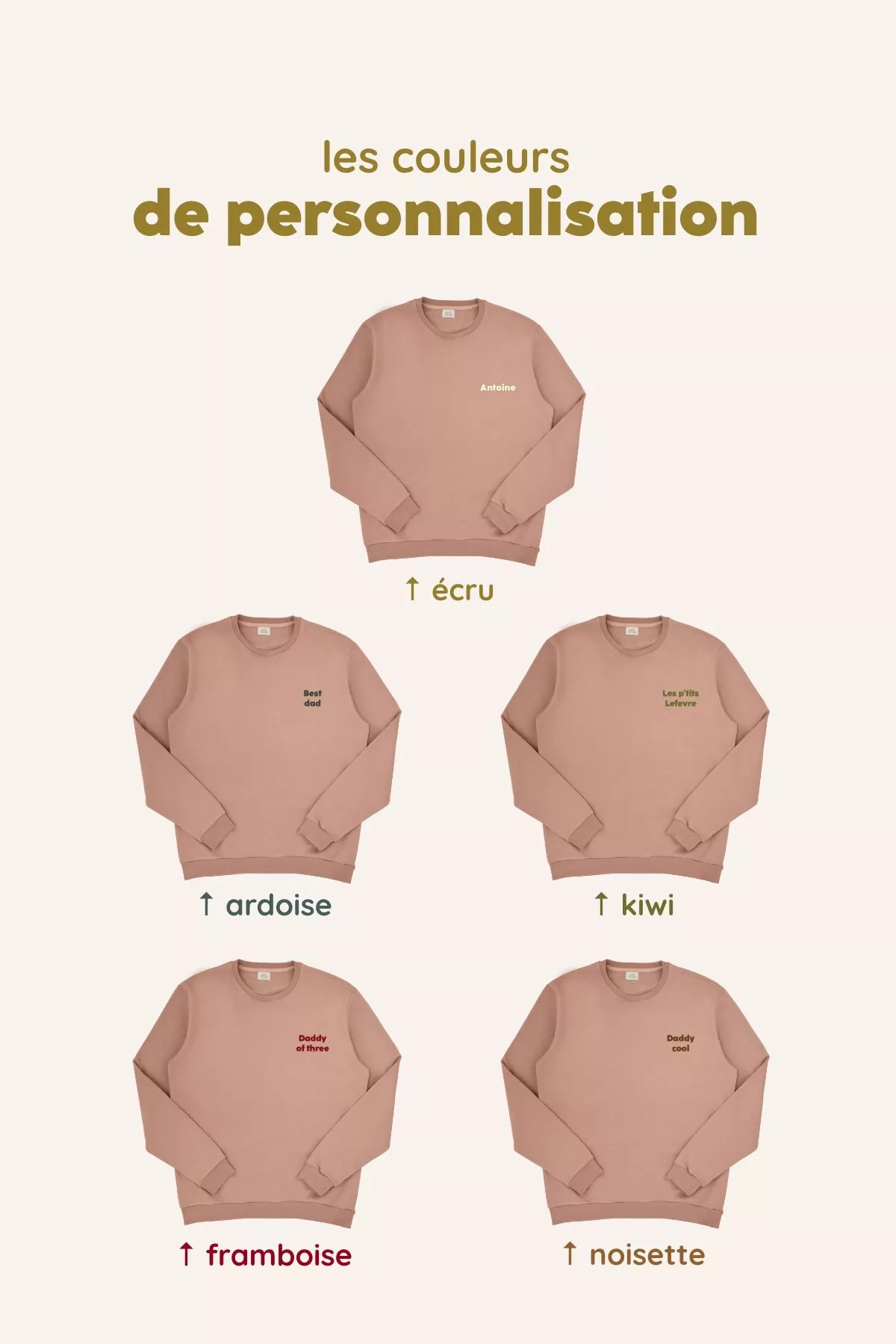 nice personalizable men's cotton sweatshirt
