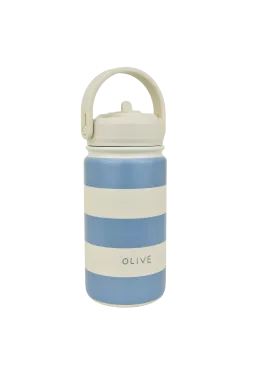 bonita cantimplora de rayas personalizable para niños