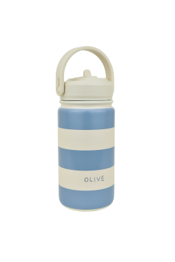 cute personalized striped children's water bottle