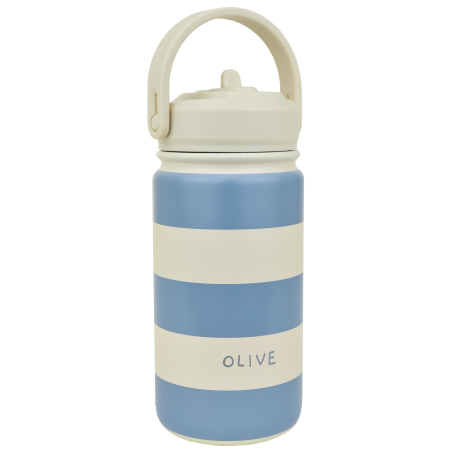 cute personalized striped children's water bottle